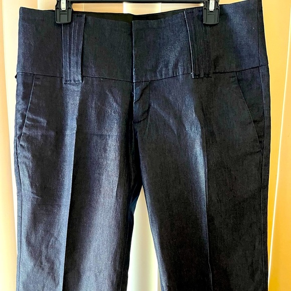 Short Long Billy Blues Vert Sauge - Taille 1/2, Style Capri à Poussoirs - Très Bon état